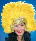 Federkopfschmuck gold-gelb