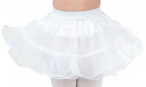 Petticoat mit Drahtkante in Kindergröße (weiß)