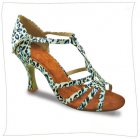 Tanzschuh MANUELA, Satin 7,5 cm Absatz