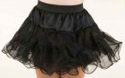 Petticoat mit Drahtkante in Kindergrößen (schwarz)